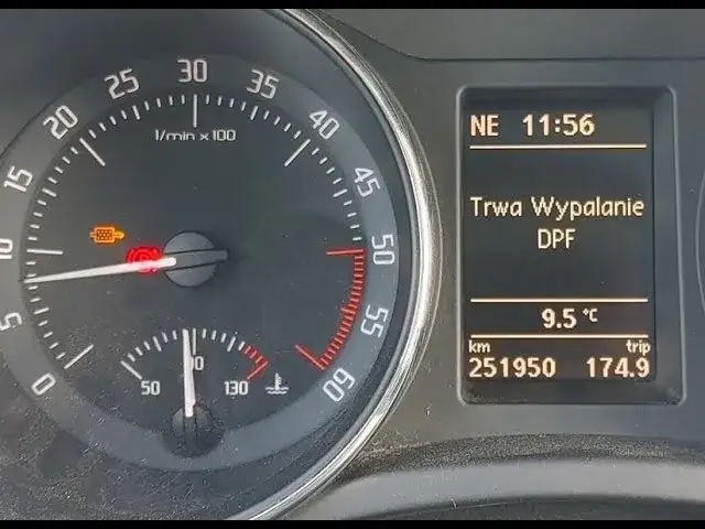 kontrolka DPF Skoda Octavia