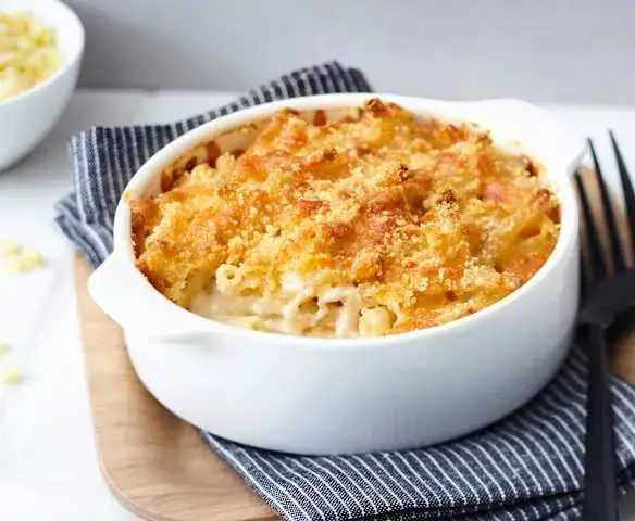 Étapes préparation gratin de pâtes fromage