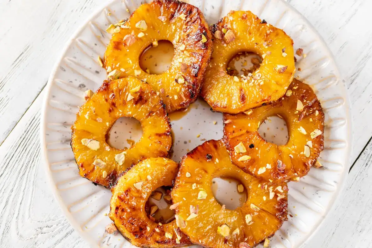 ananas caramellato padella