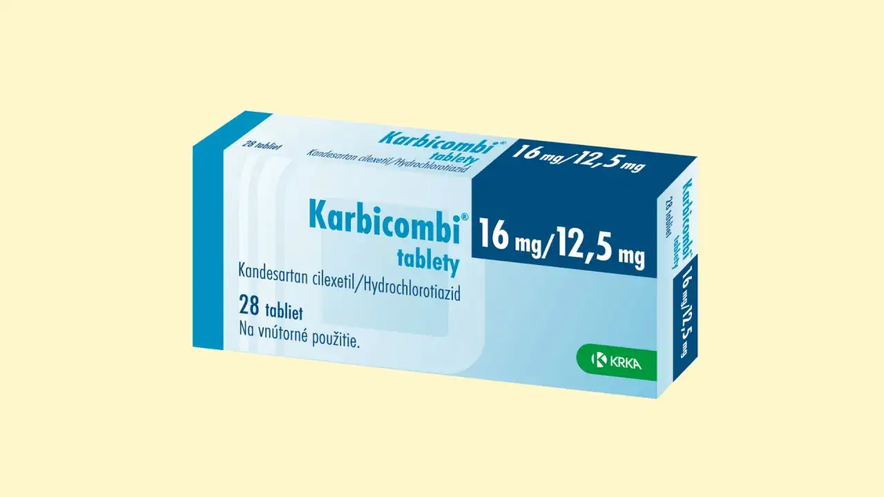 Opakowanie leku Karbicombi 16 mg/12,5 mg. Szukasz lercan zamienniki? Sprawdź ten lek.