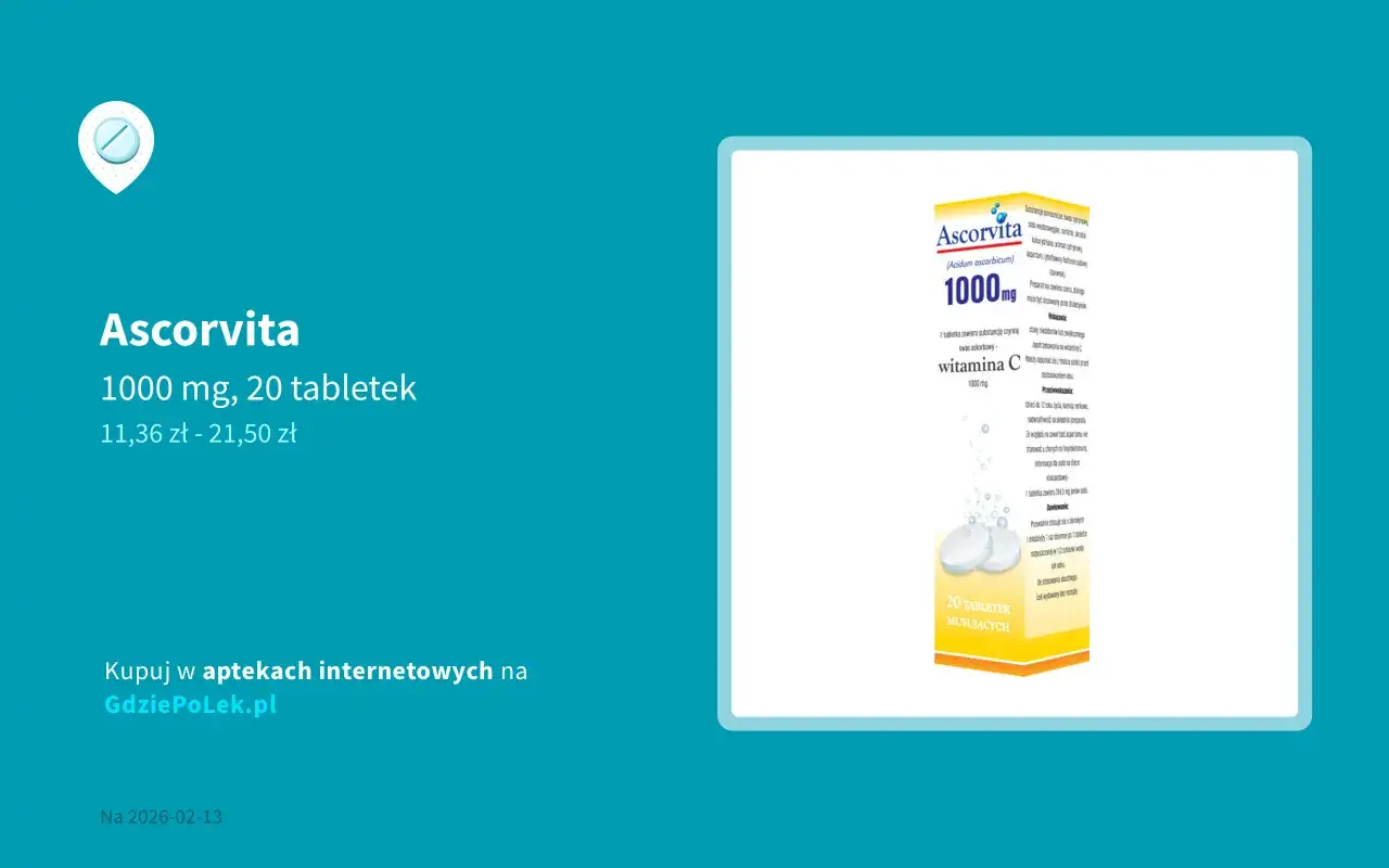 Ulotka leku Ascorvita 1000 mg