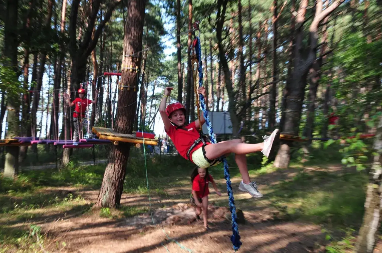 Park linowy Jarosławiec trasy dla dzieci