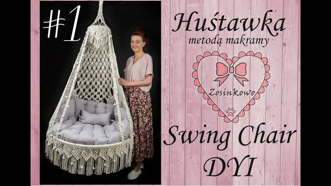 huśtawka makrama DIY proces