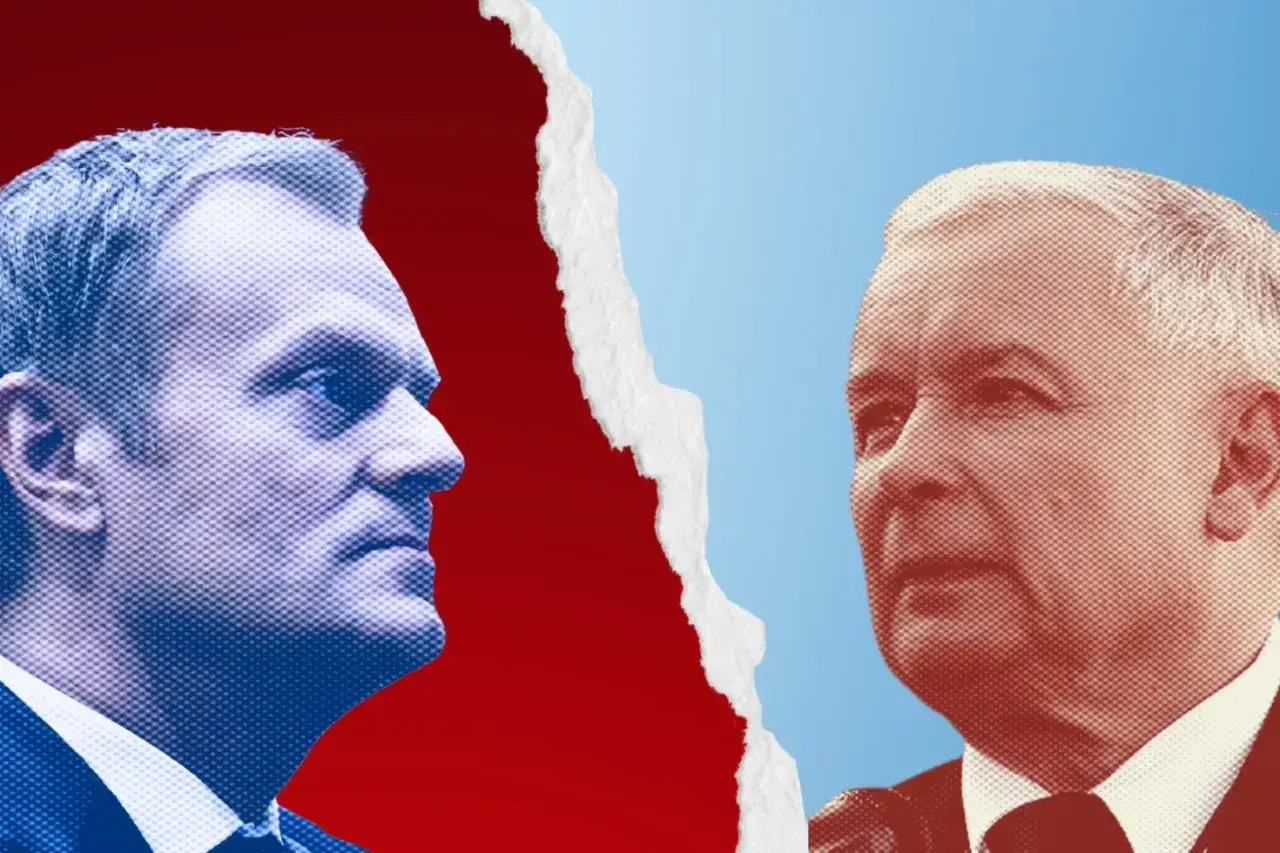 Po a PiS porównanie: Donald Tusk i Jarosław Kaczyński w politycznym starciu.