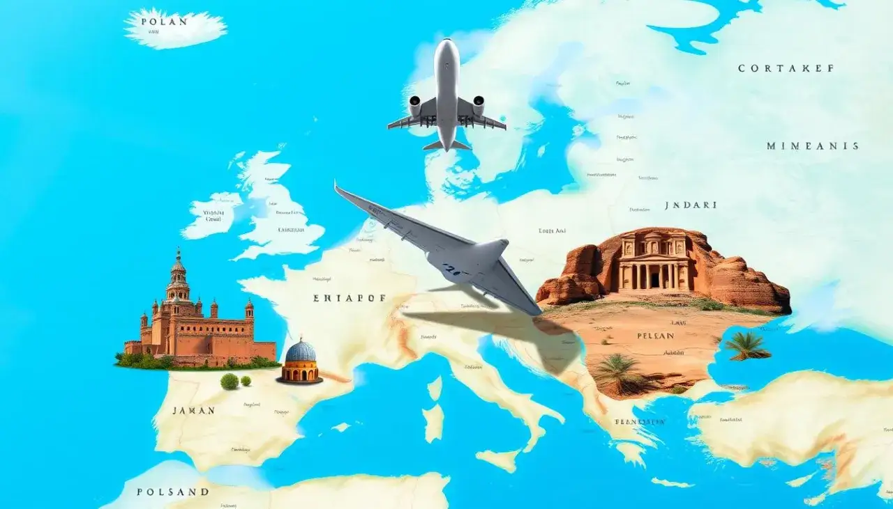 Zdjęcie Ile trwa lot do Jordanii? Czas podróży z Polski (bez przesiadek i z!)