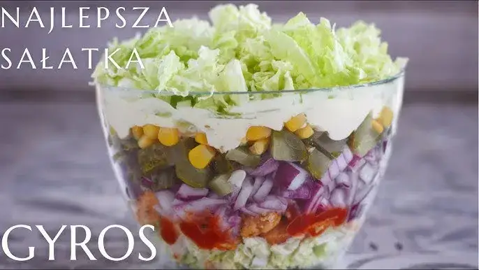 Zdjęcie Sekret idealnej sałatki gyros: przepis, warstwy, triki Rafała