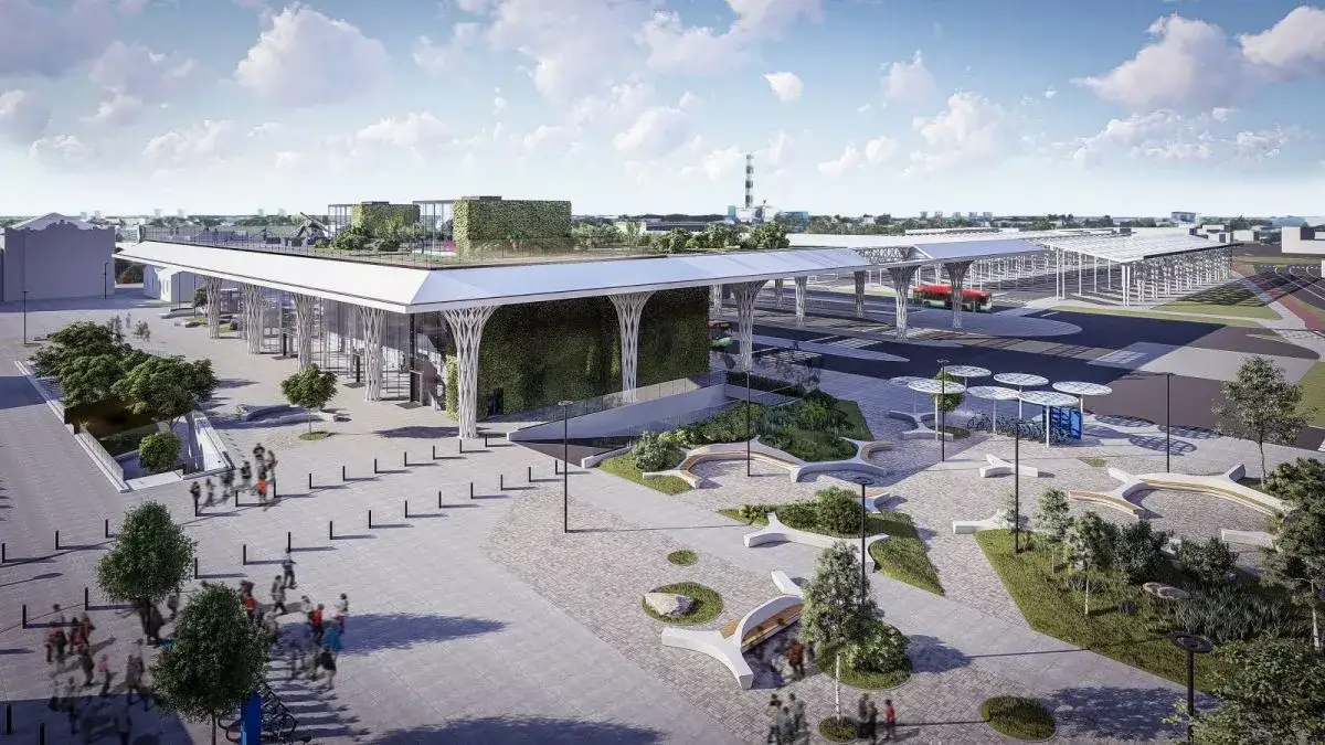 Dworzec Metropolitalny Lublin z zewnątrz