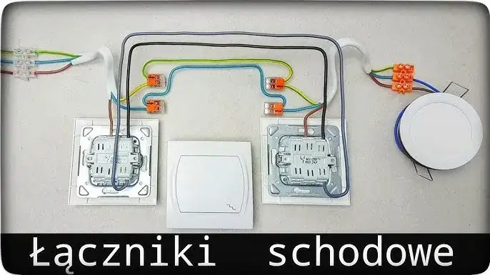schemat podłączenia włącznika schodowego 3 kable