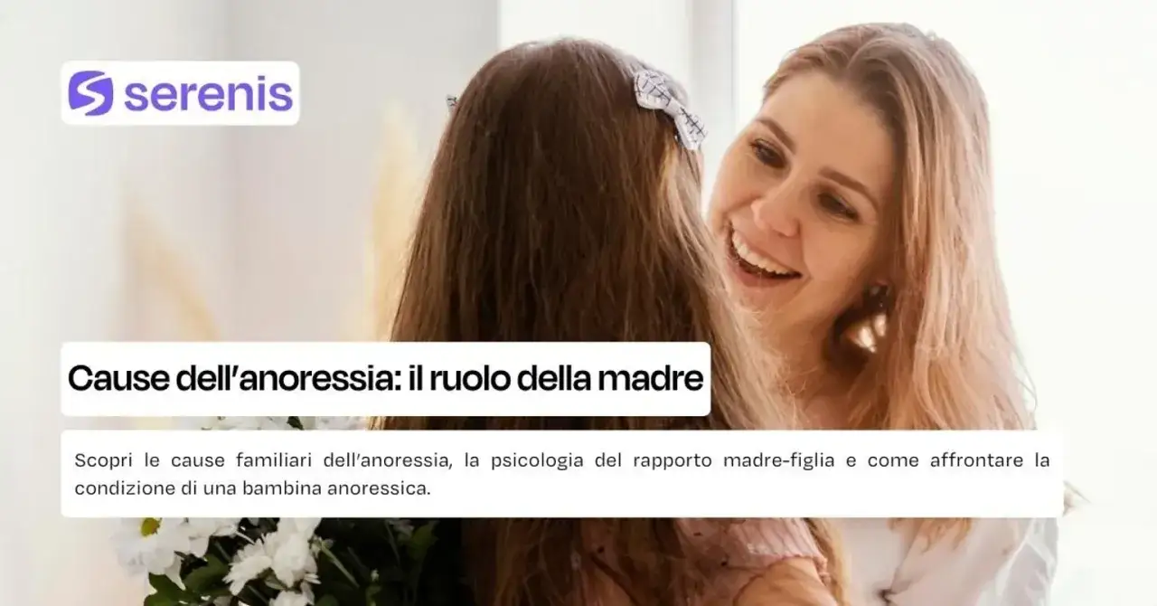 Madre e figlia sorridono, affrontando le cause dell'anoressia e il ruolo della madre.
