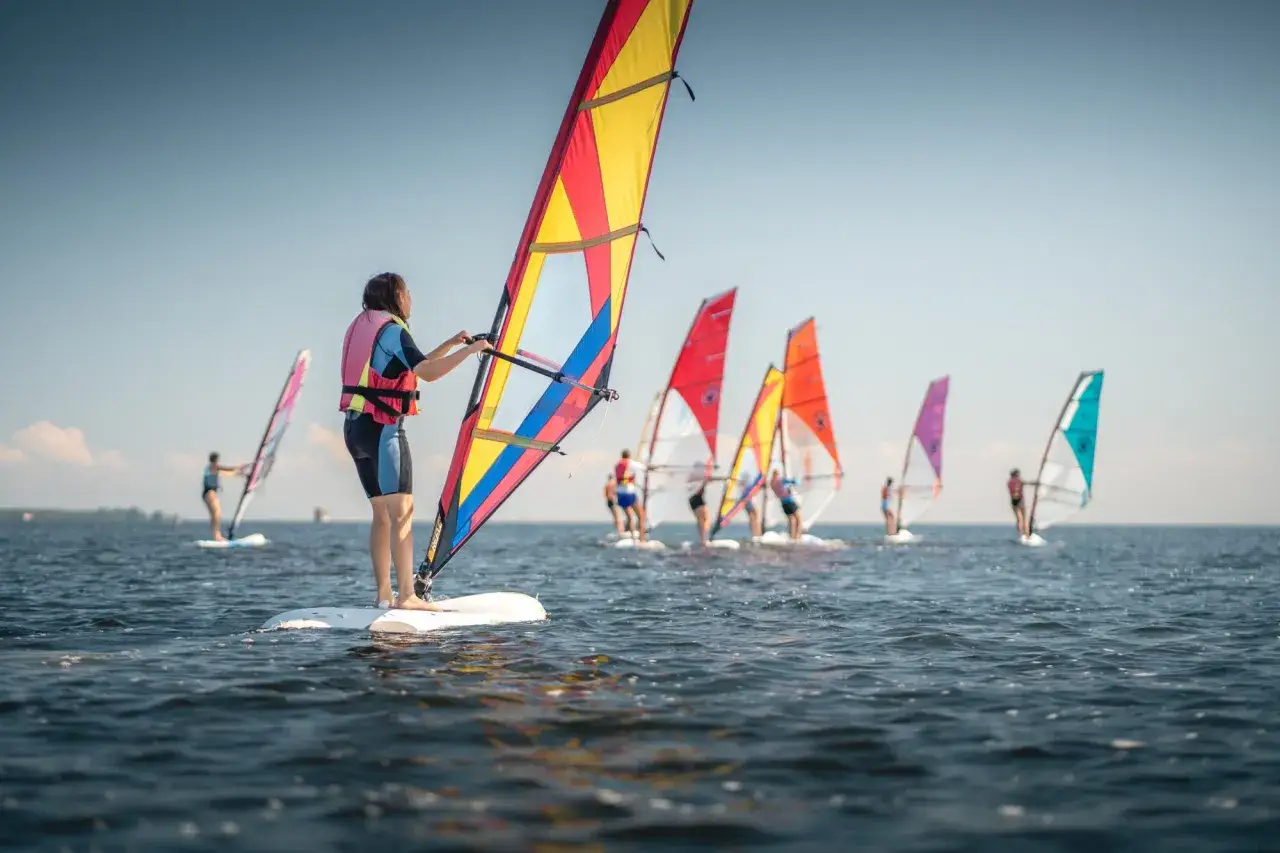 windsurfing początki nauki