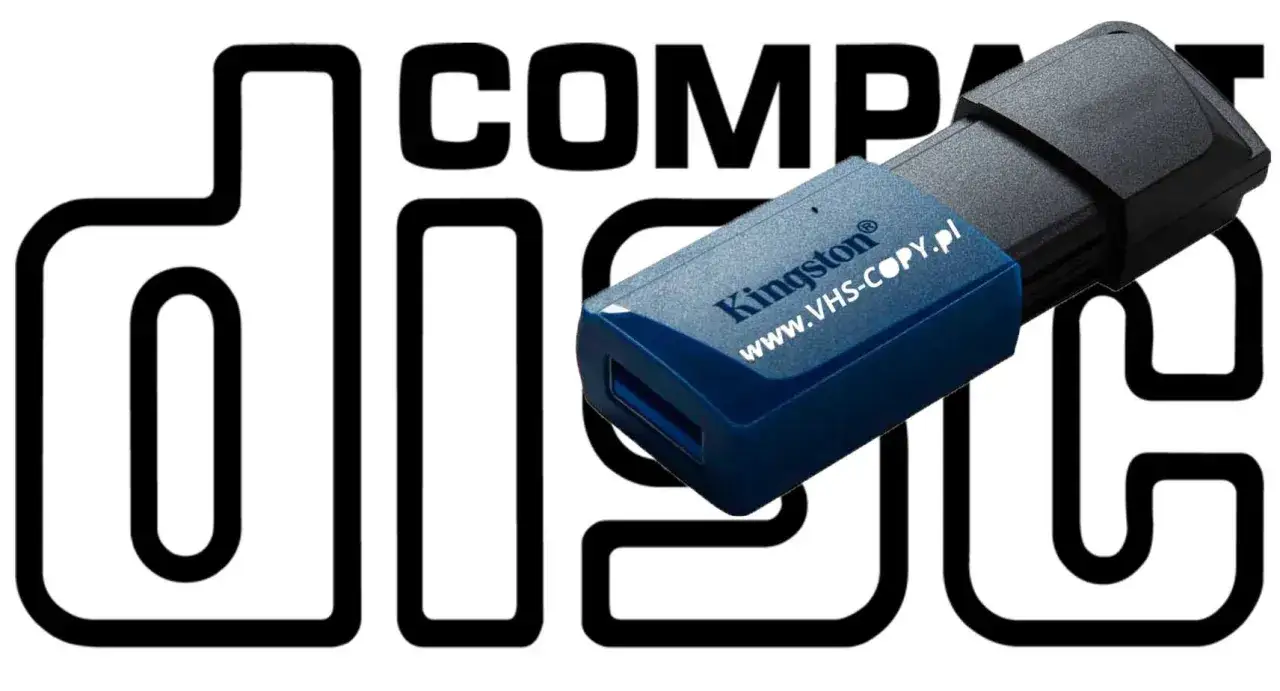 Jak przegrać płytę CD na pendrive? Kingston VHS-COPY.pl pomoże Ci przenieść dane.