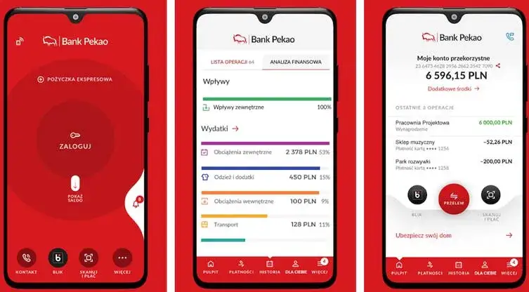 PeoPay aplikacja mobilna ekran główny