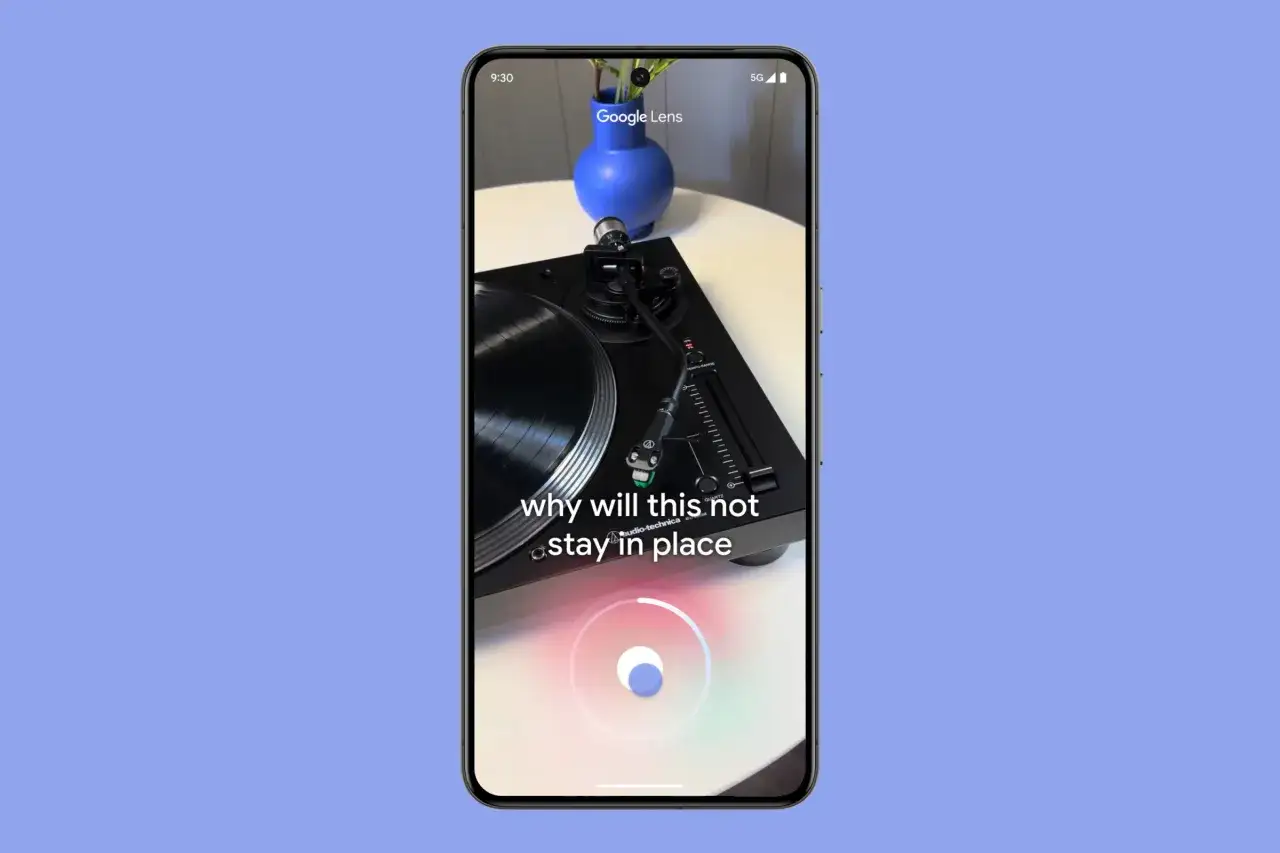 Jak znaleźć piosenkę po teledysku? Google Lens analizuje obraz z gramofonem i tekstem 