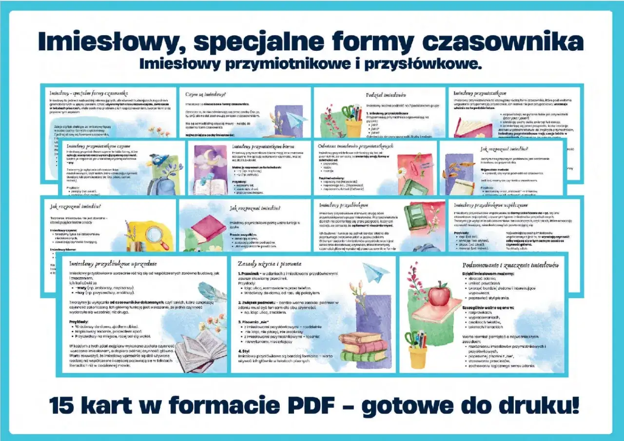 Imiesłowy: przymiotnikowe i przysłówkowe. Poznaj zasady tworzenia, odmiany i pisowni, by wzbogacić swój język.