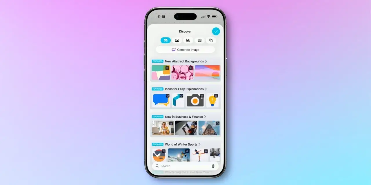 Aplikacja na iOS 26.4 z opcjami