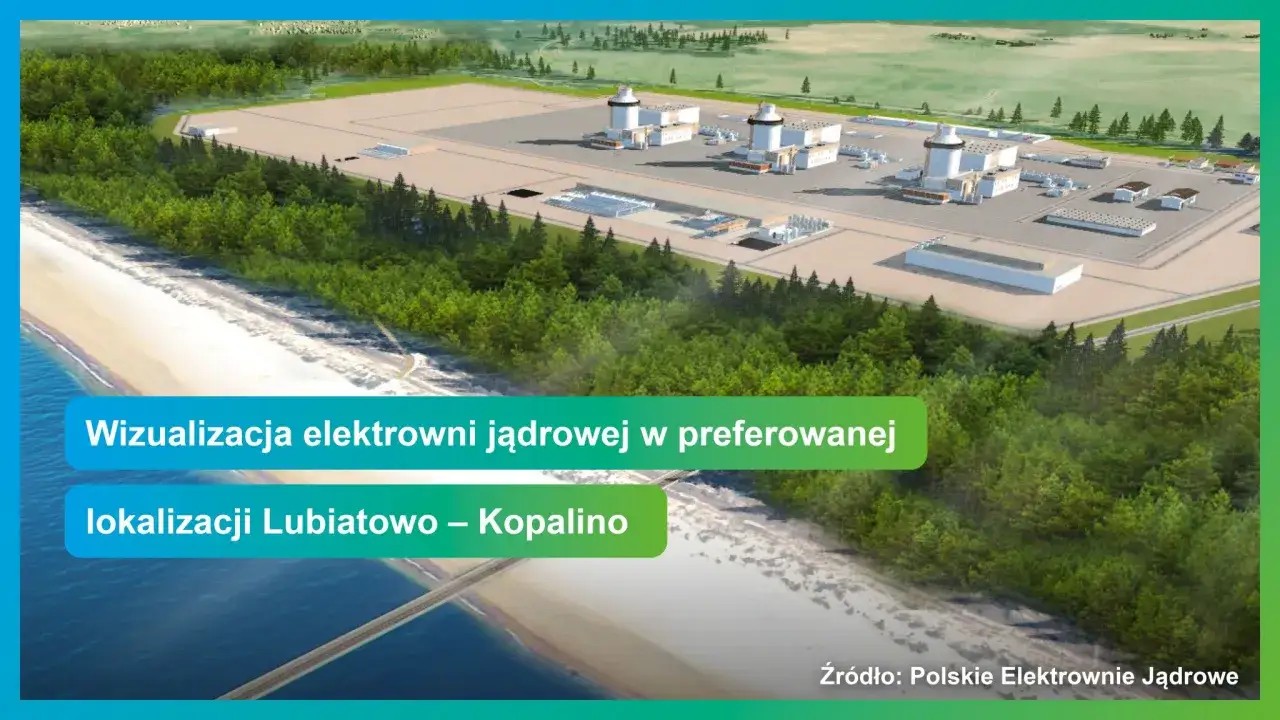 Wizualizacja elektrowni jądrowej w Lubiatowie-Kopalino. Potężna moc elektrowni atomowej w Polsce.