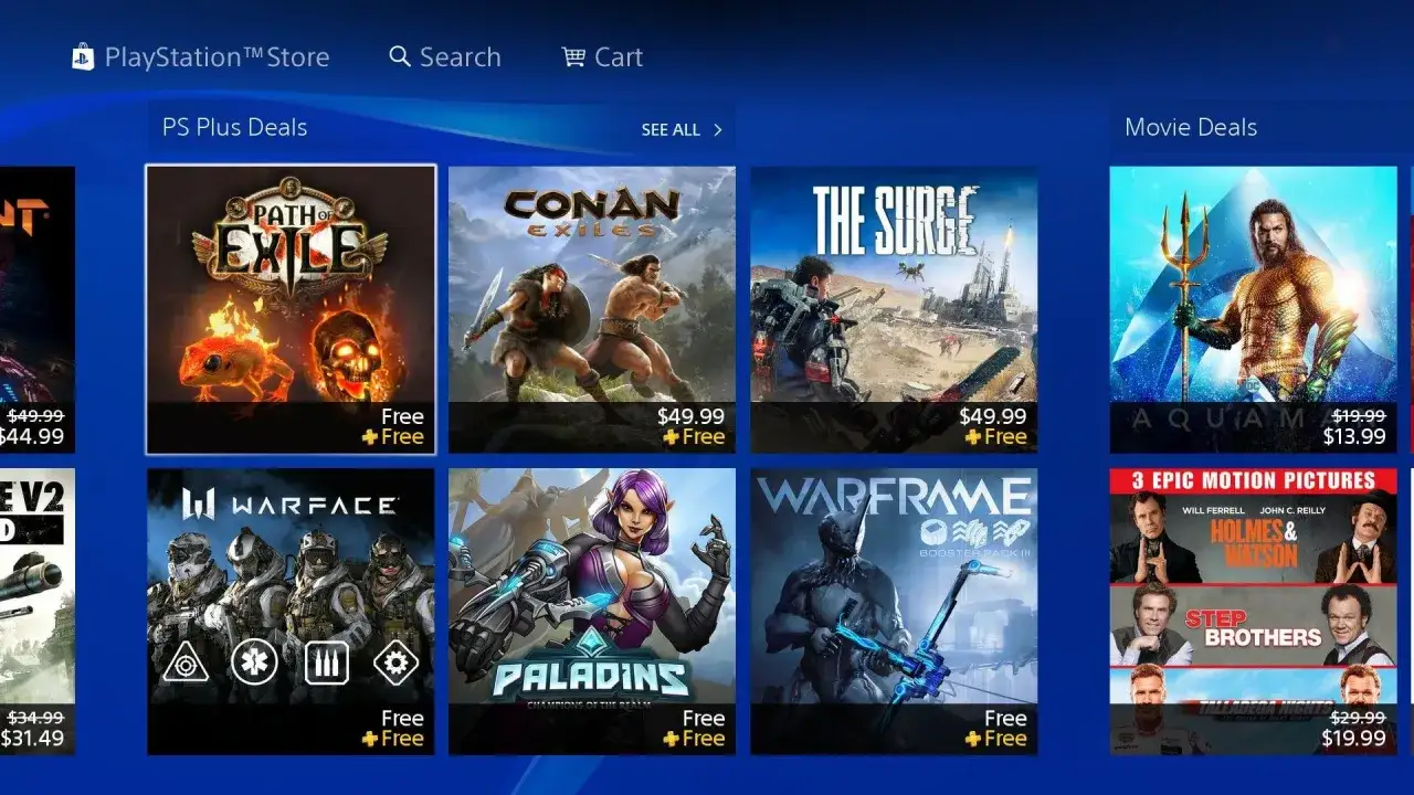 Darmowe gry na PS4: Path of Exile, Conan Exiles, The Surge, Warface, Paladins i Warframe.