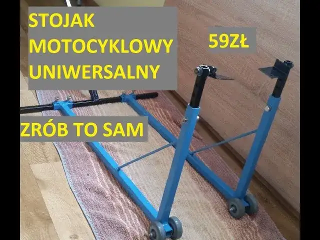 blokada bezpieczeństwa podnośnik motocyklowy DIY