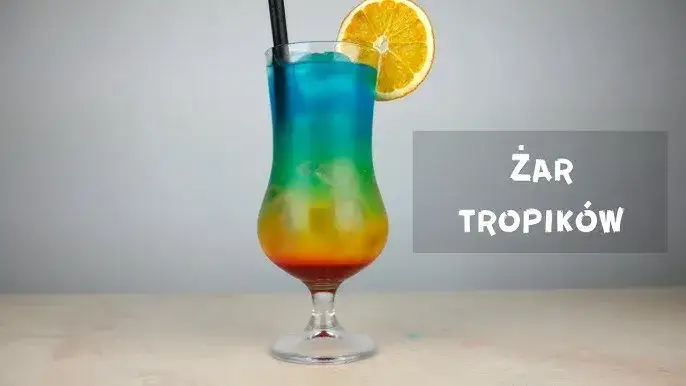drinki blue curacao grenadina warstwowe