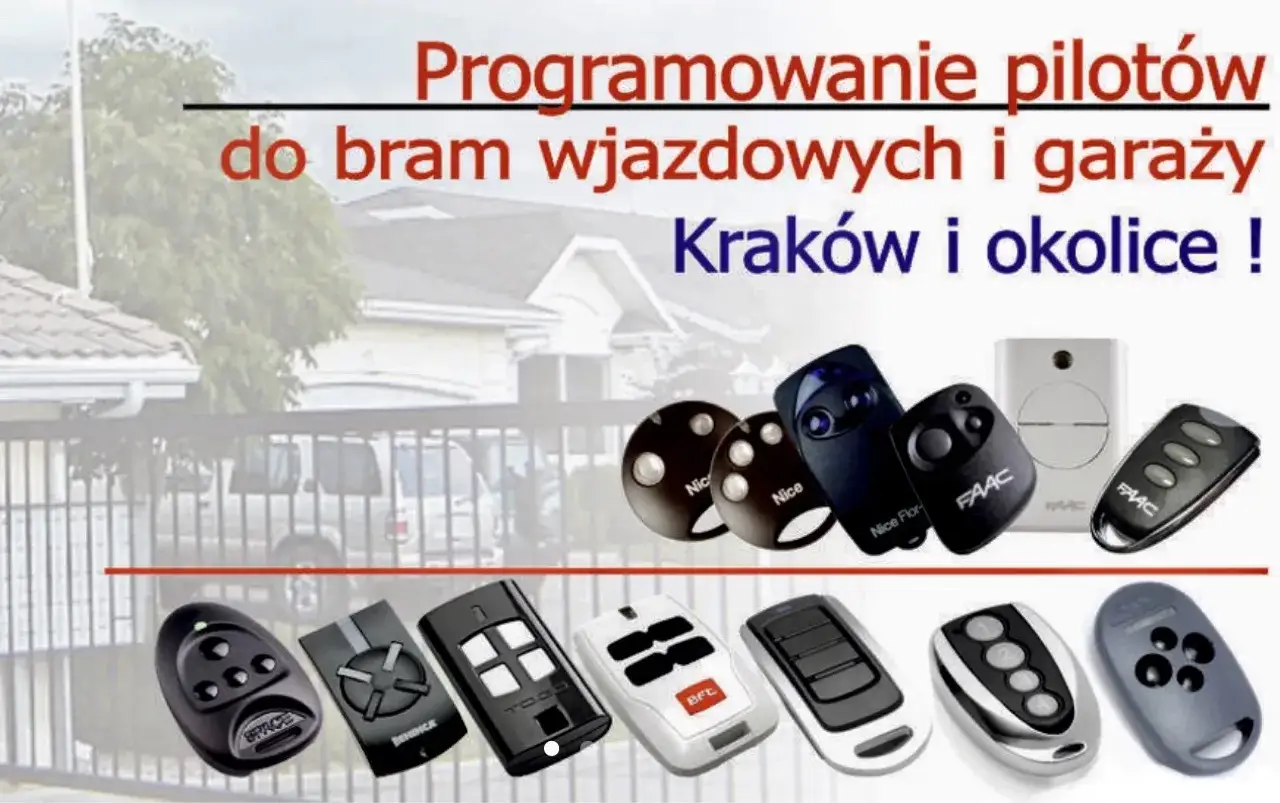 Programowanie pilotów do bram wjazdowych i garaży w Krakowie. Gdy pilot do bramy nie działa po wymianie baterii, pomożemy.