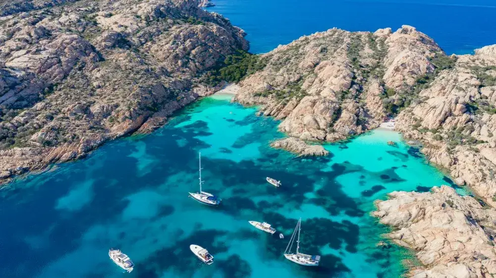 Sardynia Costa Smeralda widok z góry