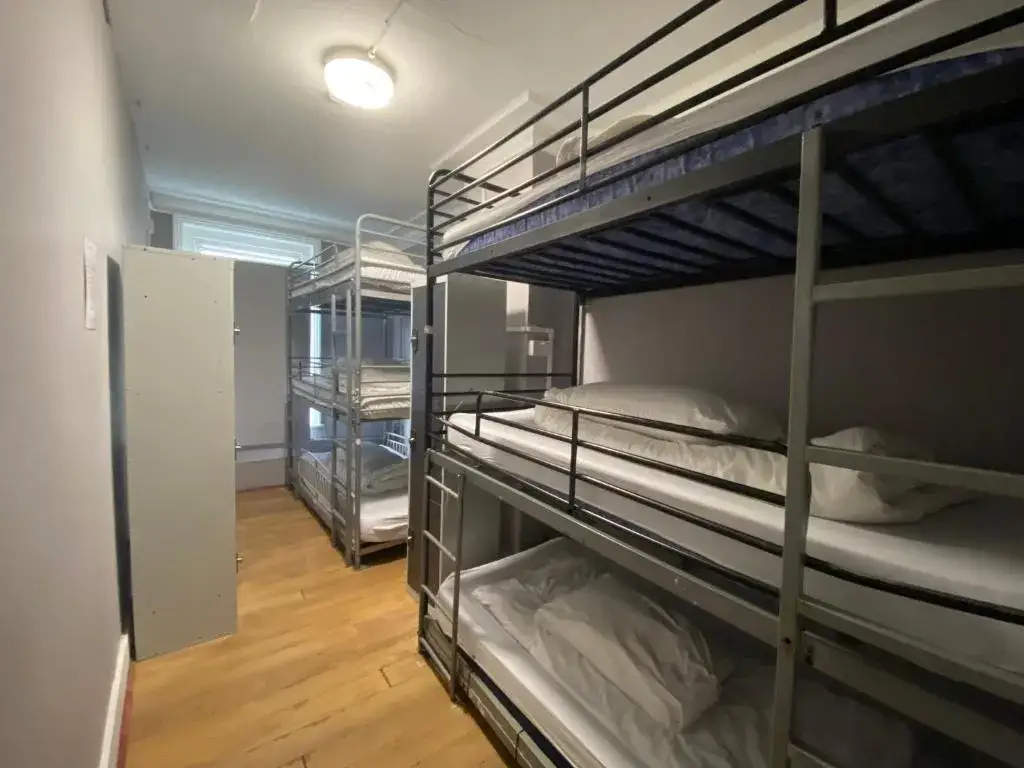 Hostel w Londynie pokój wieloosobowy wnętrze