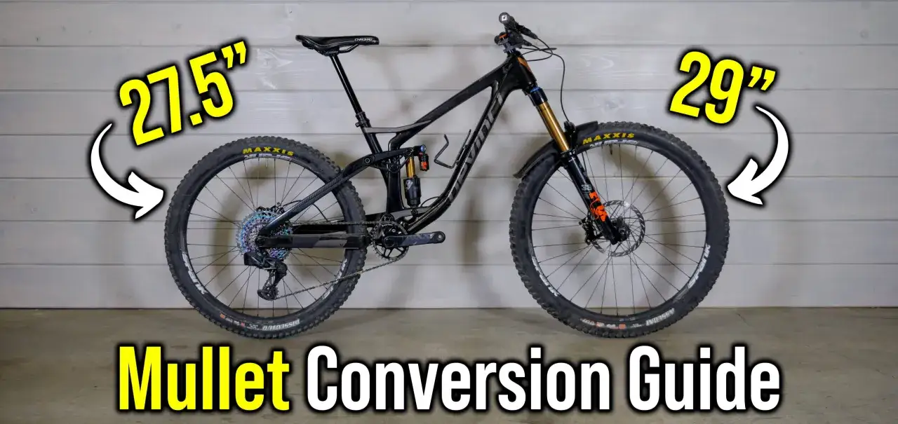Ein Mountainbike mit unterschiedlichen Radgrößen vorne (29 Zoll) und hinten (27,5 Zoll) – das ist ein Mullet! Hier erfährst du, was ein Mullet ist.