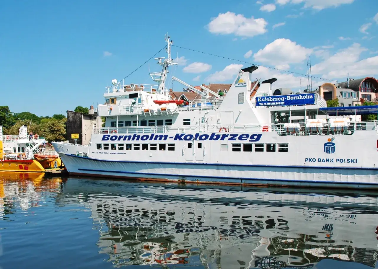Bornholm z Kołobrzegu miraż górny