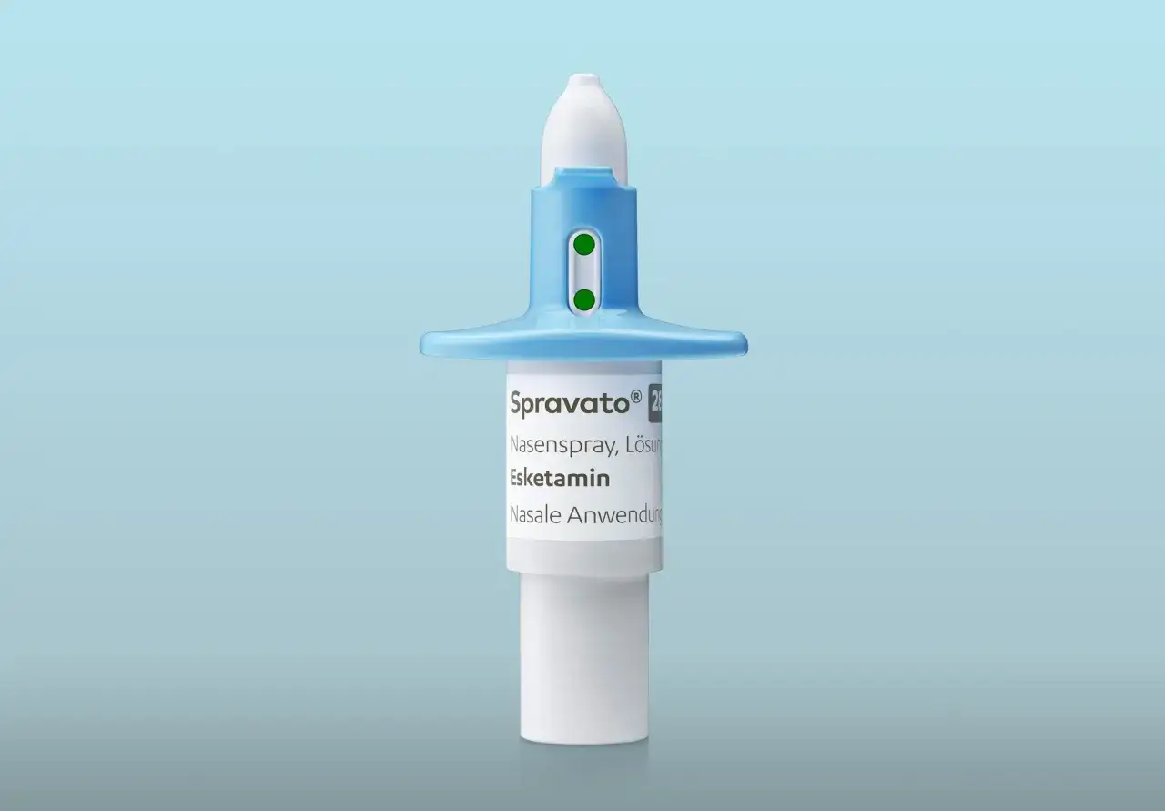 Spravato Nasenspray mit Esketamin, eine Option bei schwerer Depression.