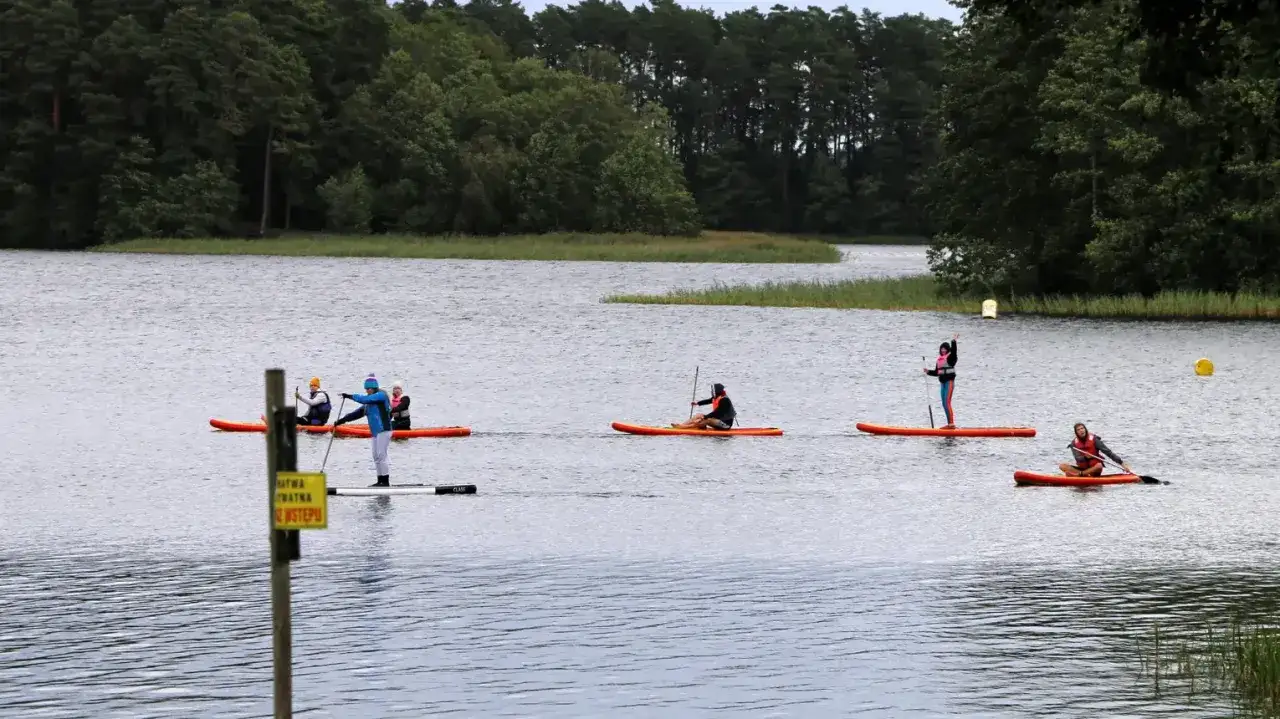 Jezioro Białe Augustowskie sporty wodne