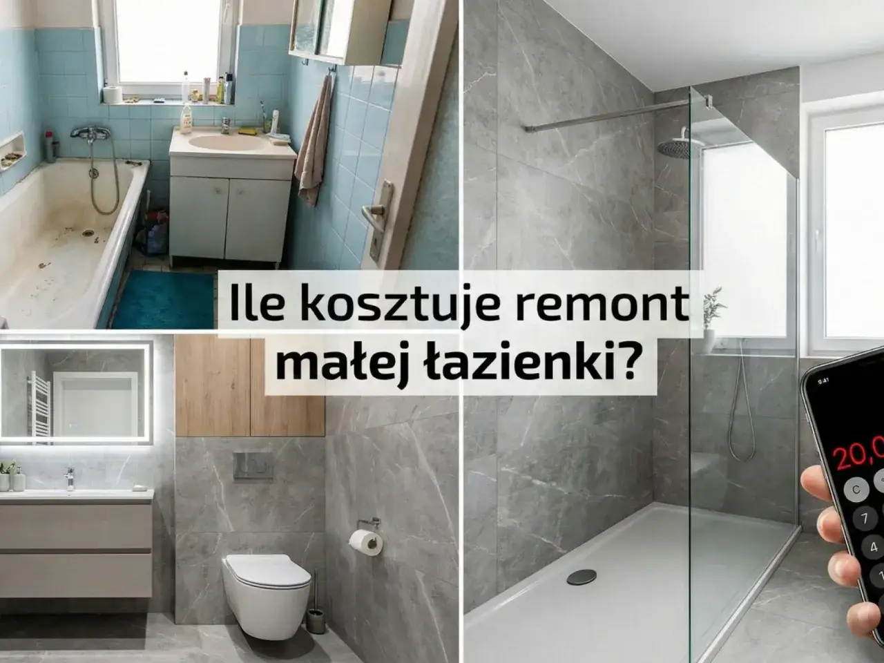 Przed i po remoncie małej łazienki. Sprawdź, jaki jest koszt remontu łazienki 5m2 robocizna.