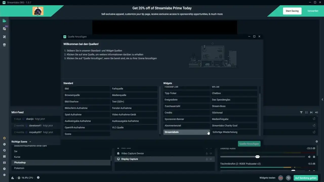 Streamlabs OBS: 