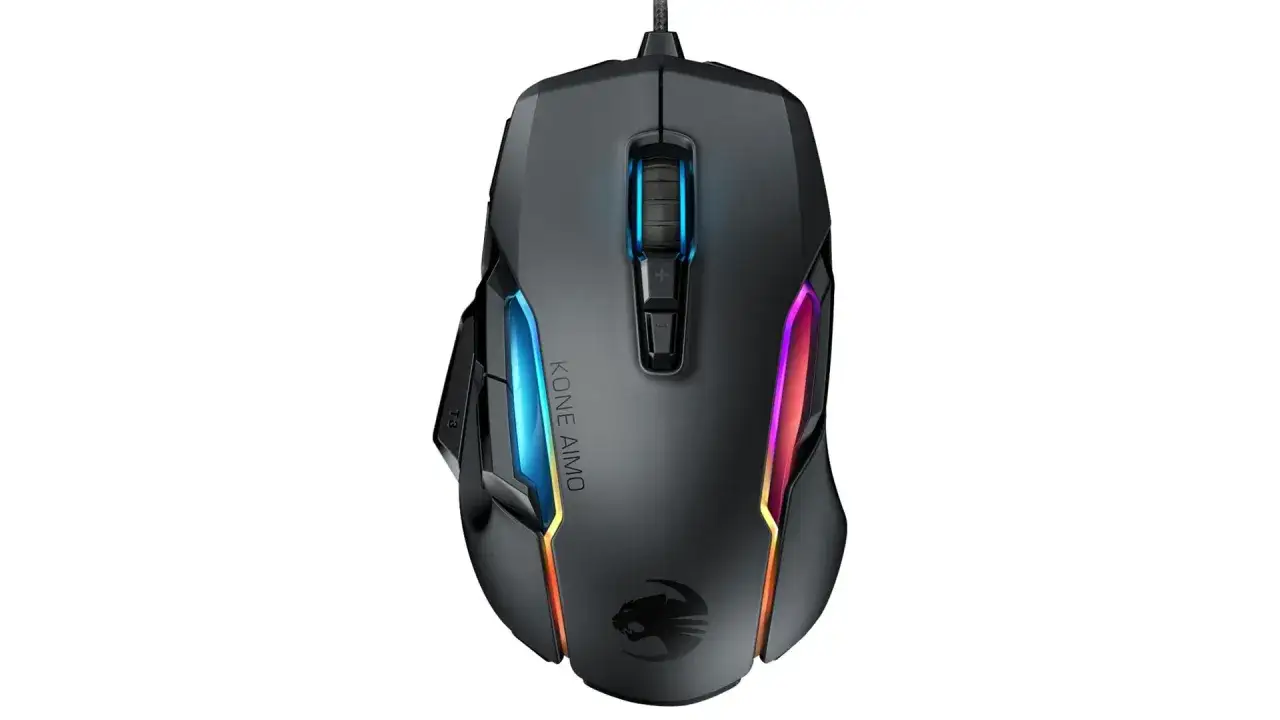 Czarna myszka gamingowa z podświetleniem RGB, idealna do gier. Sprawdź nasz myszka gamingowa ranking!