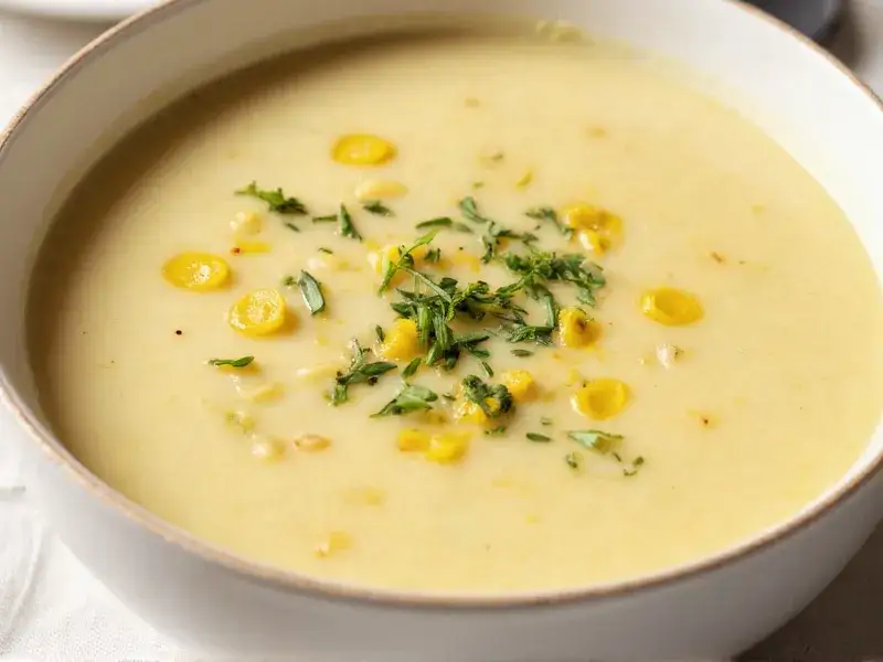 cremige Suppe Textur