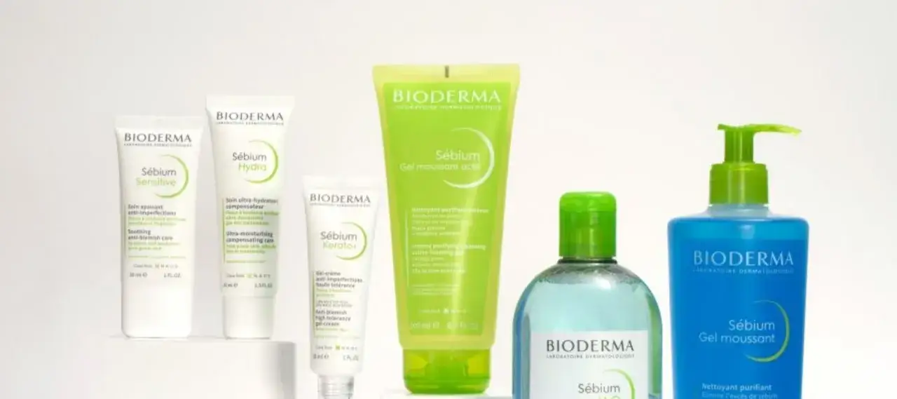 Gamme Bioderma S&eacute;bium pour peau acn&eacute;ique : soins apaisants, hydratants et nettoyants pour une peau purifi&eacute;e et &eacute;quilibr&eacute;e.