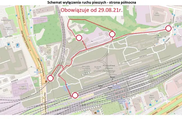 Remont Dworca Zachodniego Warszawa utrudnienia