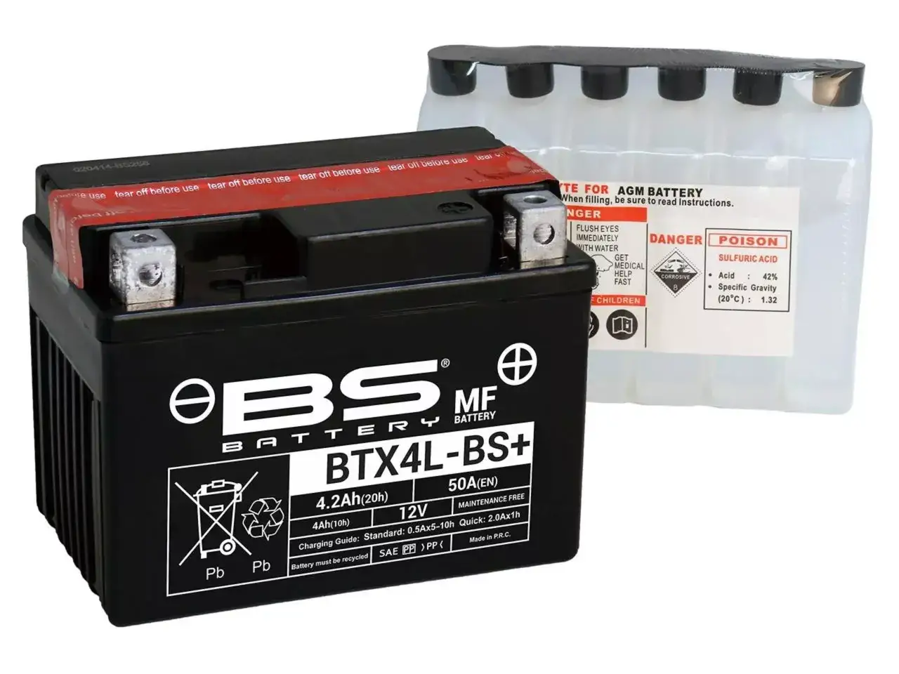 Akumulator BS BTX4L-BS+ 12V 4.2Ah to dobry wybór, jeśli zastanawiasz się, jaki akumulator do skutera 50 4t.
