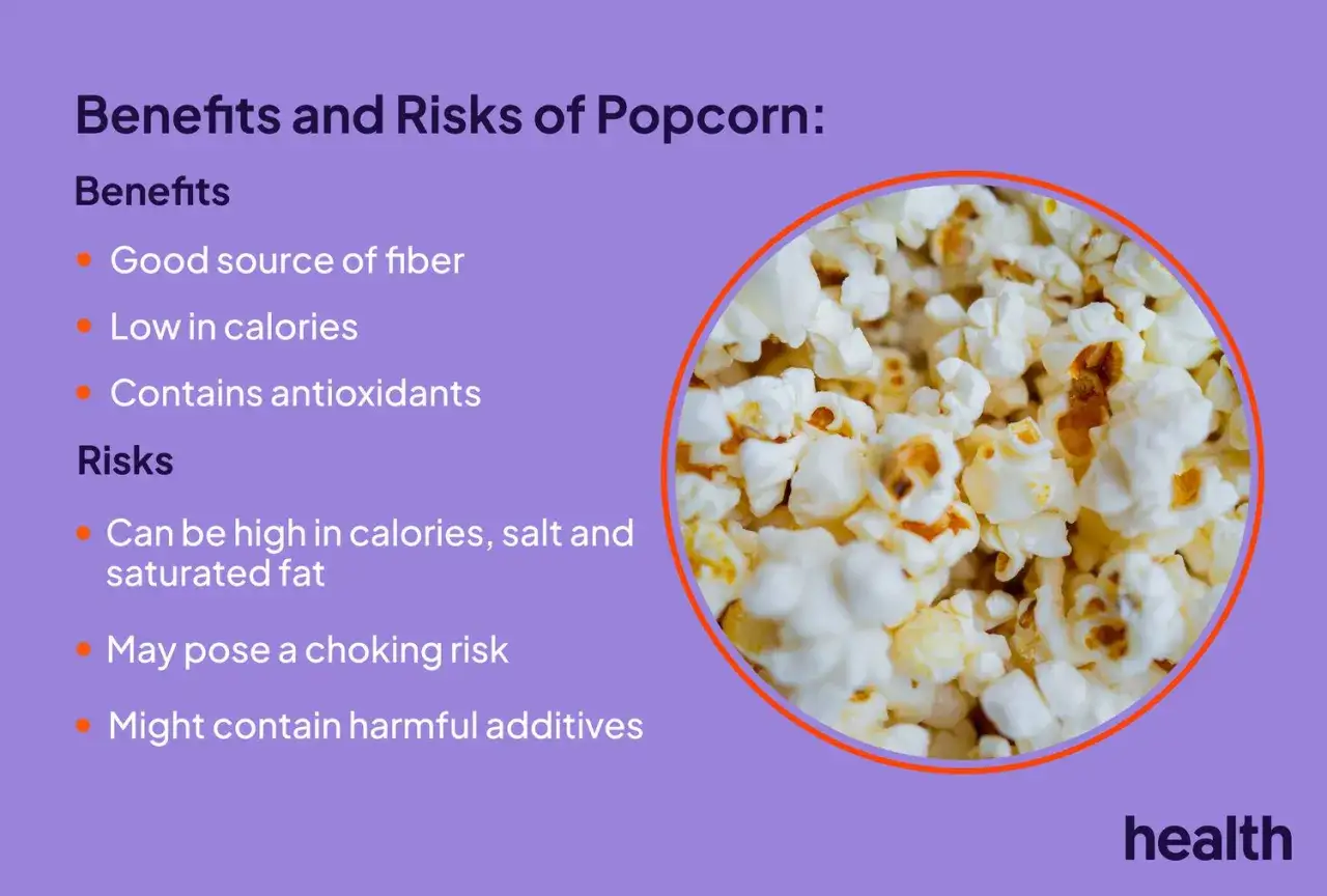 Popcorn: Vorteile & Risiken. Gute Ballaststoffquelle, wenig Kalorien, Antioxidantien. Aber auch Risiken wie hohe Kalorien, Salz, Fett. Mais Nährwerte im Blick behalten.