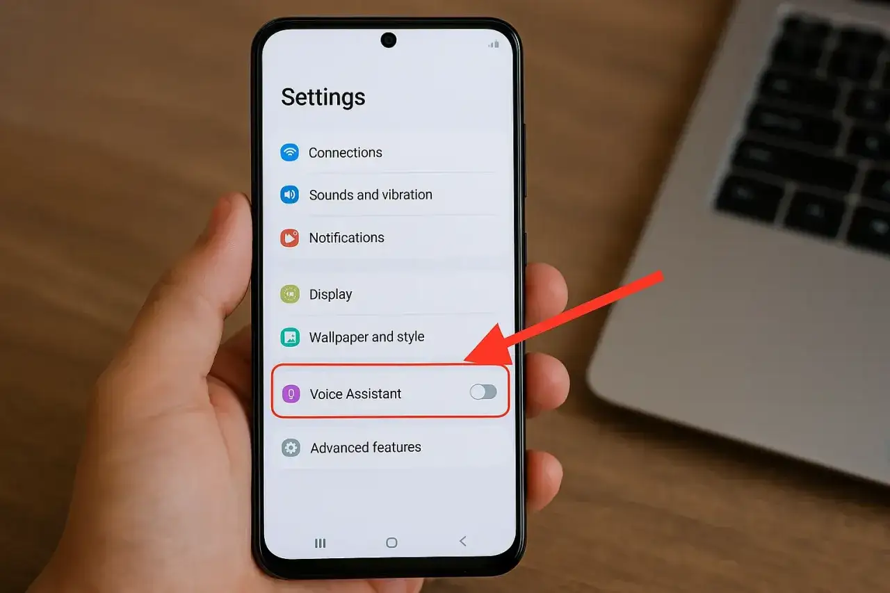 Paramètres du téléphone. Pour désactiver l'assistant Google, appuyez sur