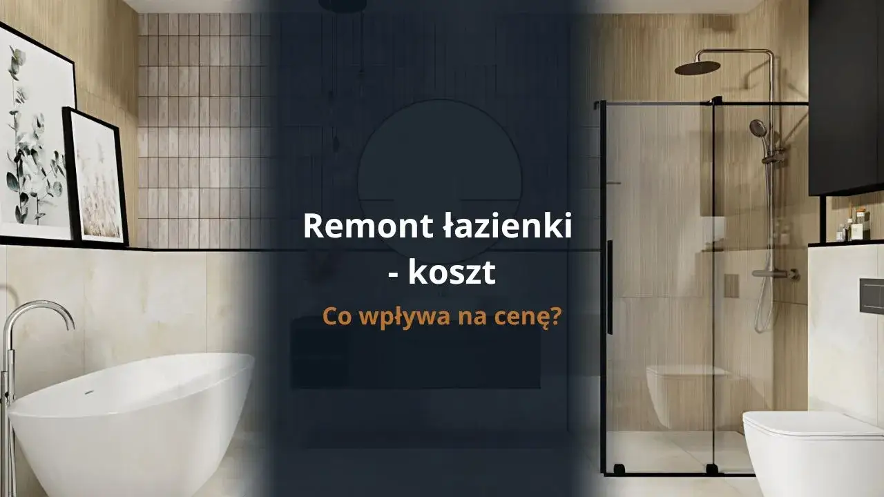 czynniki wpływające na koszt remontu łazienki infografika