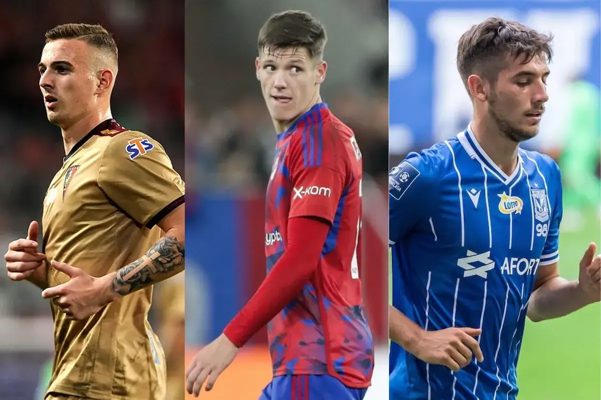 Trzech piłkarzy Ekstraklasy, potencjalnie związanych z rekordem transferowym.