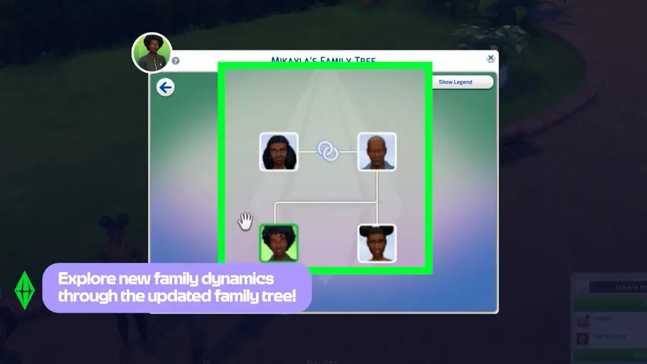 Drzewo genealogiczne w The Sims 4 pokazuje relacje między Simami. Pozwala odkrywać nowe dynamiki rodzinne.
