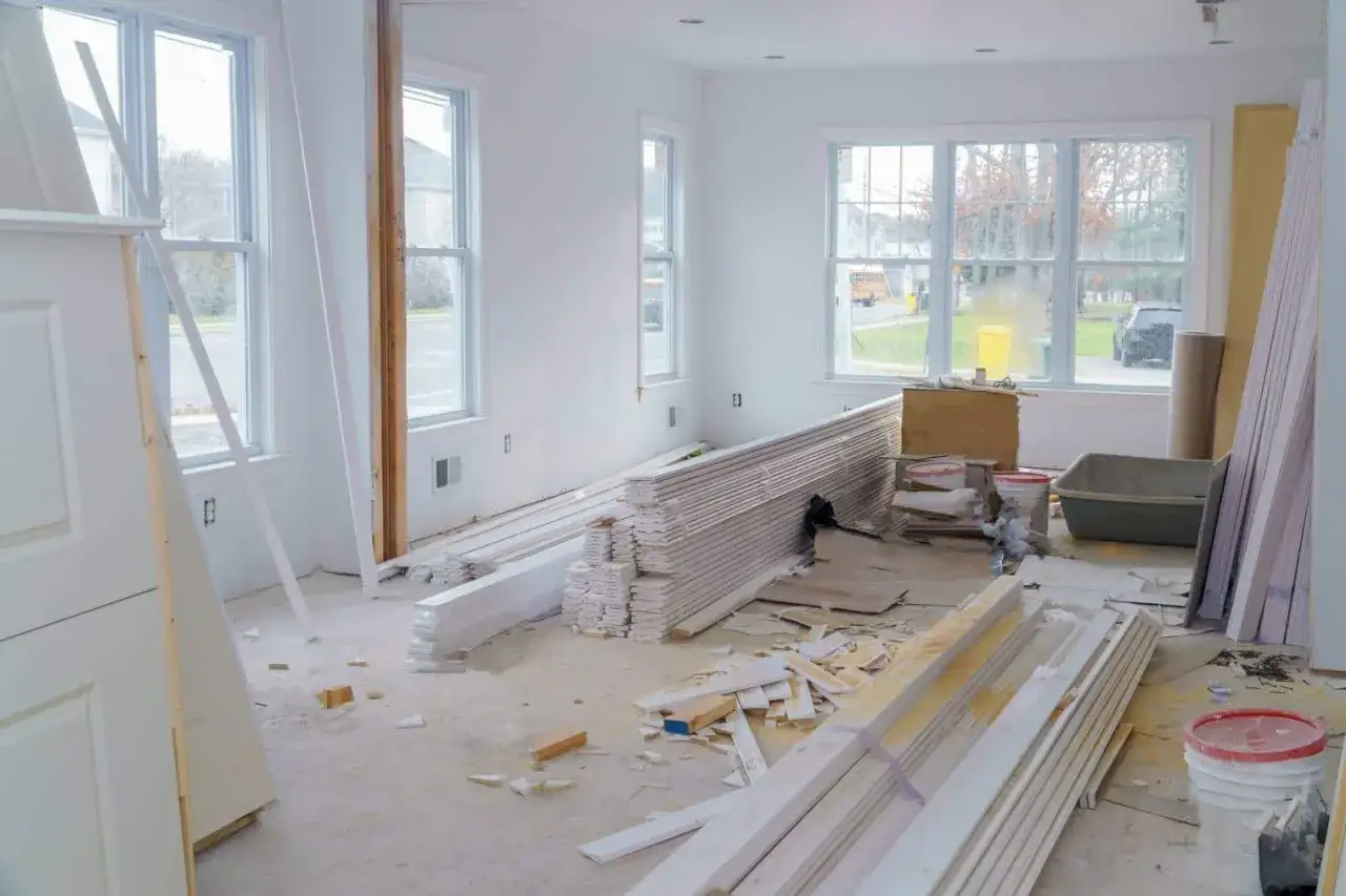Chantier intérieur : matériaux de construction, portes, fenêtres. Ces travaux pourraient être déduits des impôts.