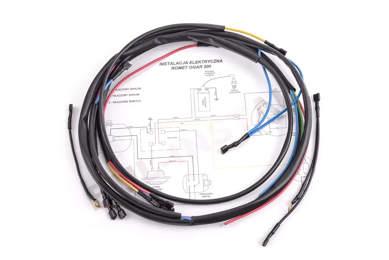 skomplikowana wiązka elektryczna