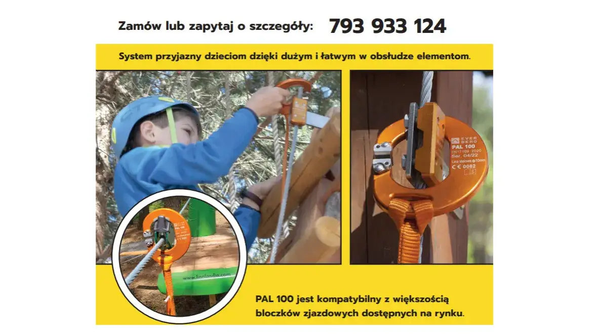 System ciągłej asekuracji park linowy