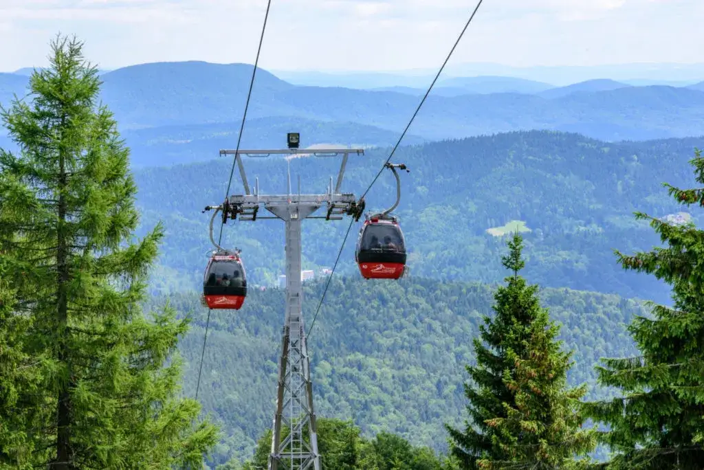 Krynica-Zdrój Góra Parkowa kolejka i Jaworzyna Krynicka gondola