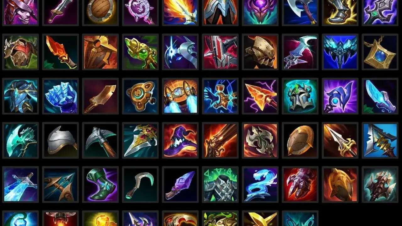 League of Legends bohaterowie i przedmioty