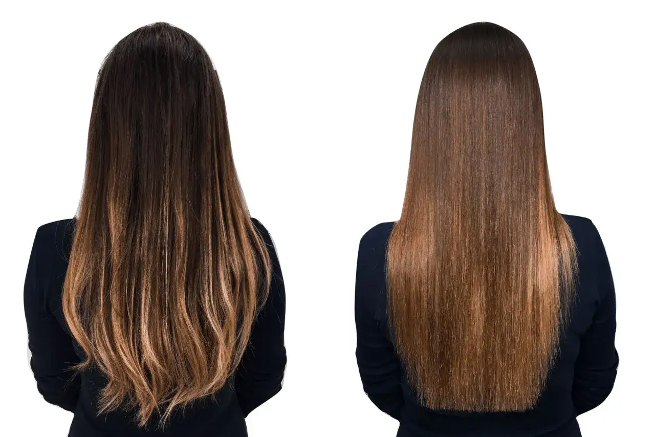 Antes y después de la taninoplastia: cabello liso, brillante y sin frizz. Descubre qué es y cómo transforma tu melena.