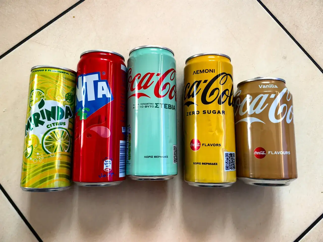 skład fanta mirinda porównanie etykiet