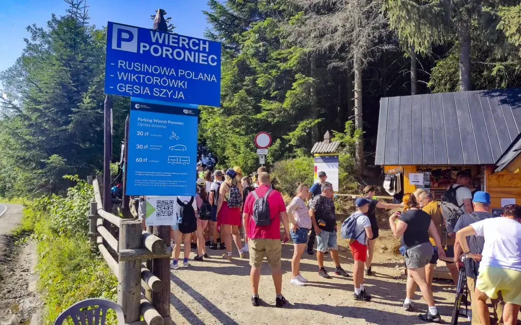 Parking Wierch Poroniec lokalizacja